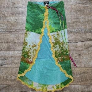 Jean Paul Gaultier Bacteria Mesh Wrap Skirt